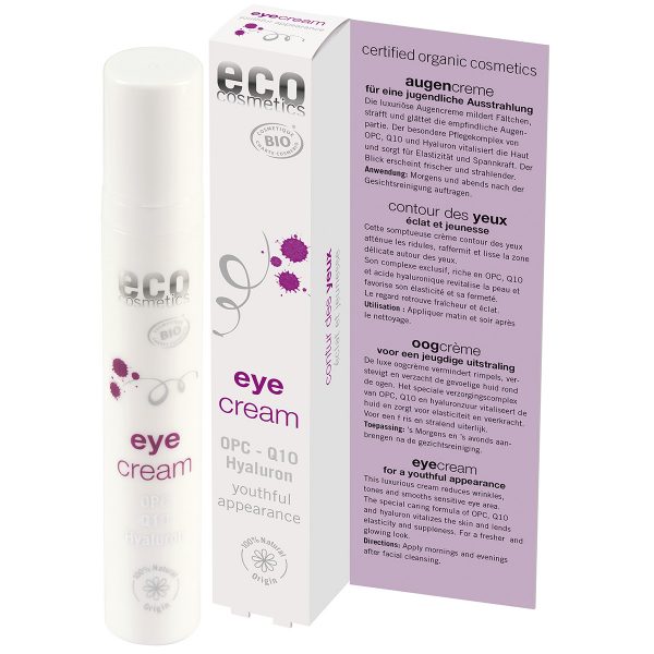 Eco cosmetics – Krem pod oczy anti-aging z Q10 i kwasem hialuronowym