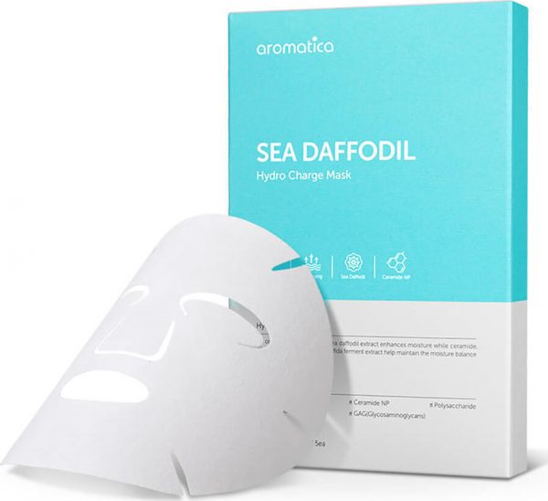 Aromatica – Sea Daffodil Hydro Charge Mask Organiczna, nawilżająca maska w płachcie