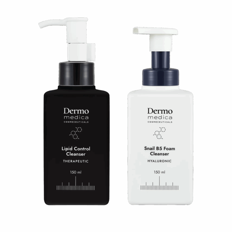 Dermomedica – Lipid Control i Snail Foam Cleanser – Zestaw olejek i pianka do mycia twarzy 2 x 150ml