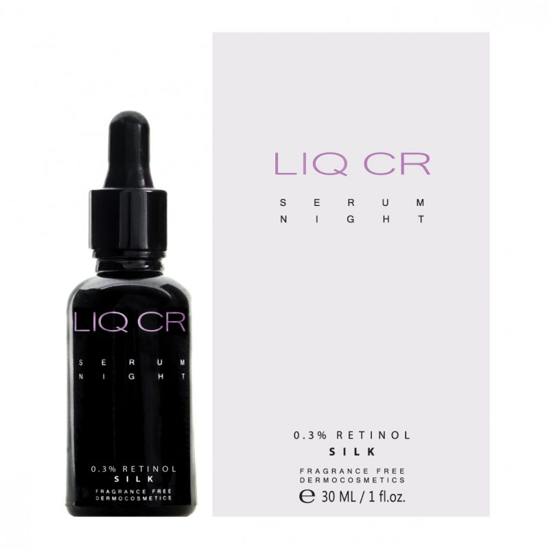 Liqpharm – LIQ CR Serum Night 0.3% Retinol SILK Koncentrat intensywnie korygujący na noc, 30 ml