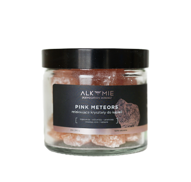 Alkemie - PINK METEORS - Relaksujące kryształy do kąpieli, 290g