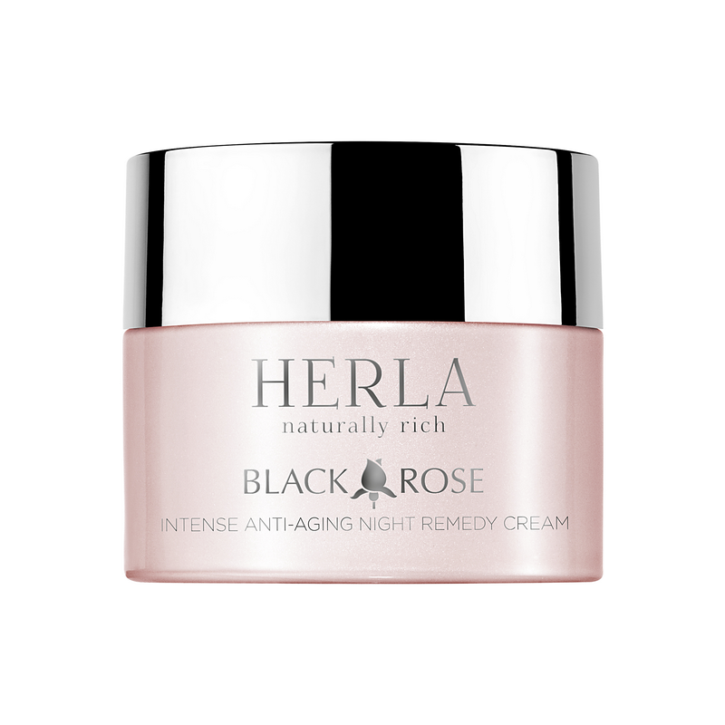 Herla – BLACK ROSE – Intensywnie Odbudowujący Krem Przeciwstarzeniowy na Noc, 50ml
