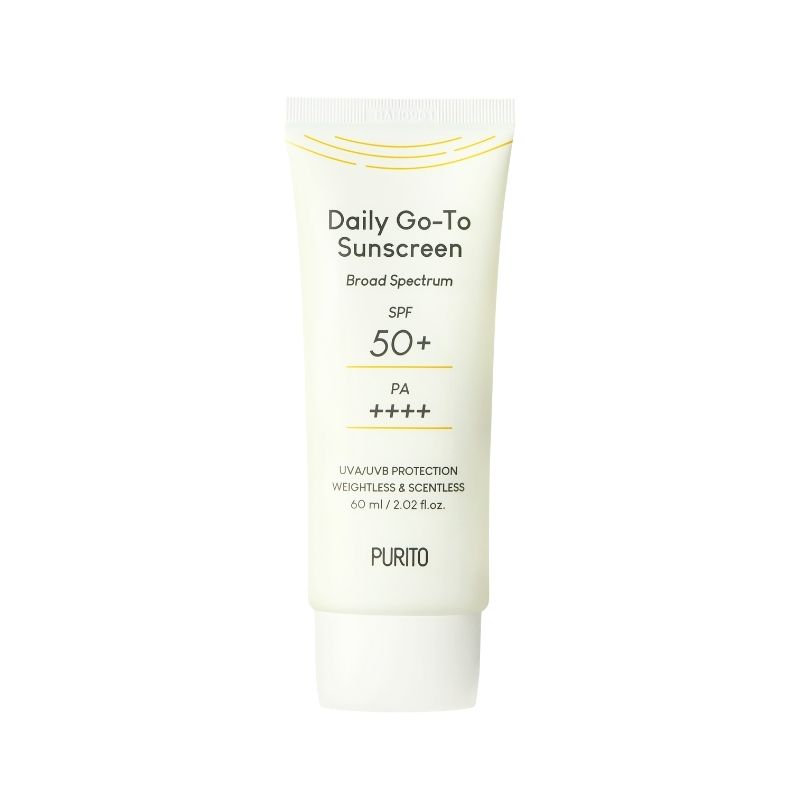 Purito –  Daily Go-To Sunscreen SPF 50+ PA++++, Codzienny krem przeciwsłoneczny, 60ml