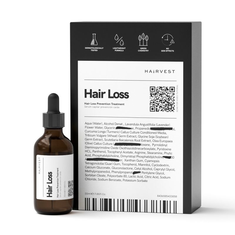 Hairvest – HAIR LOSS  –  Kuracja zapobiegająca wypadaniu włosów, 55ml