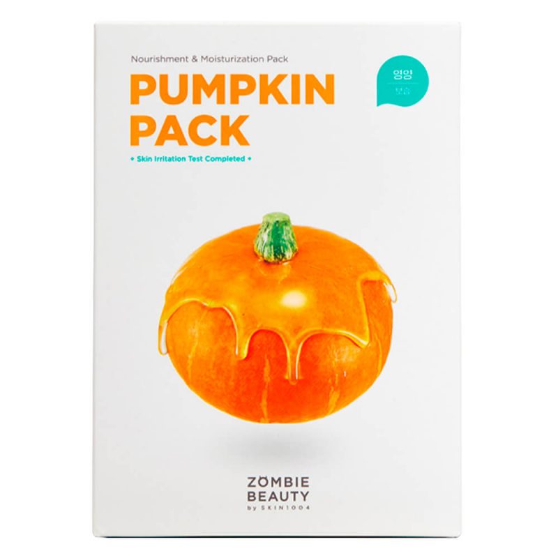 SKIN1004 – Zombie Beauty- Pumpkin Pack –  Zestaw odżywczo-nawilżających masek do twarzy, 16szt. x 4g