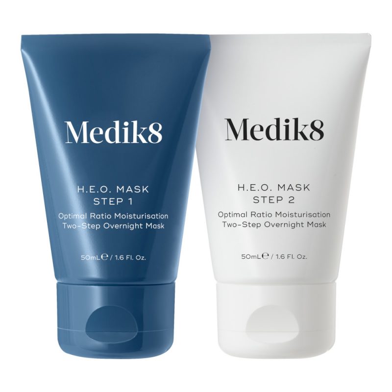 Medik8 – H.E.O.® MASK –  Dwuetapowa maska na noc Głębokie, długotrwałe nawilżenie,50 ml x 2