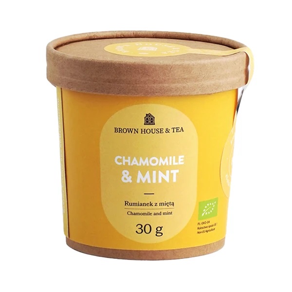 Brown House & Tea –  Chamomile & Mint – rumianek z miętą BIO, 30g