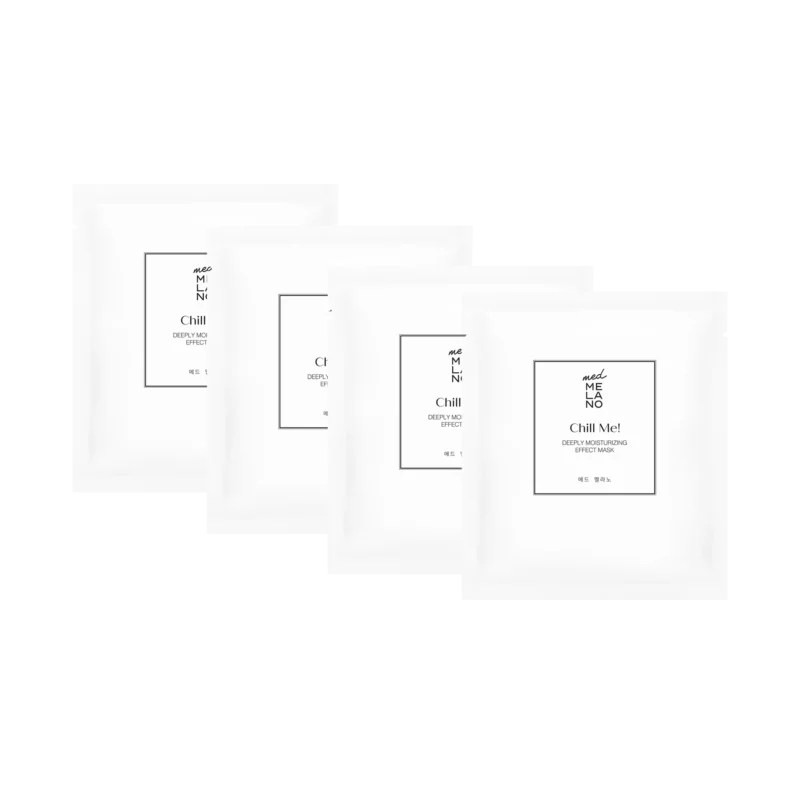 MedMelano Chill Me! Deeply Moisturizing Effect Mask – Maska głęboko nawilżająca dla skóry zestresowanej 4 sztuki