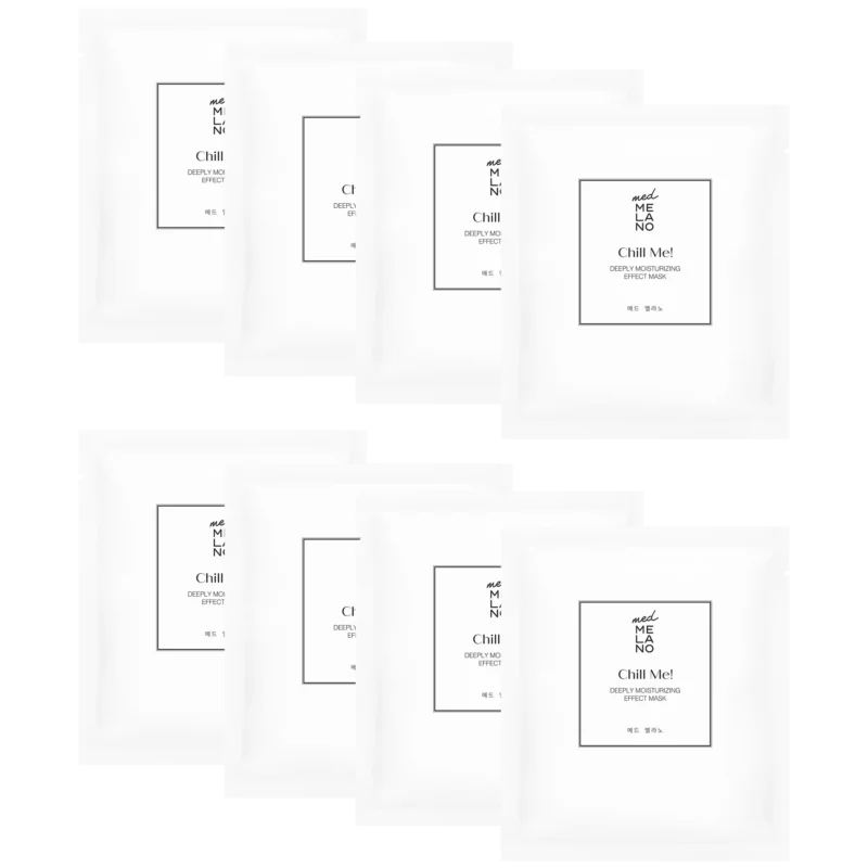 MedMelano Chill Me! Deeply Moisturizing Effect Mask – Maska głęboko nawilżająca dla skóry zestresowanej 8 sztuk