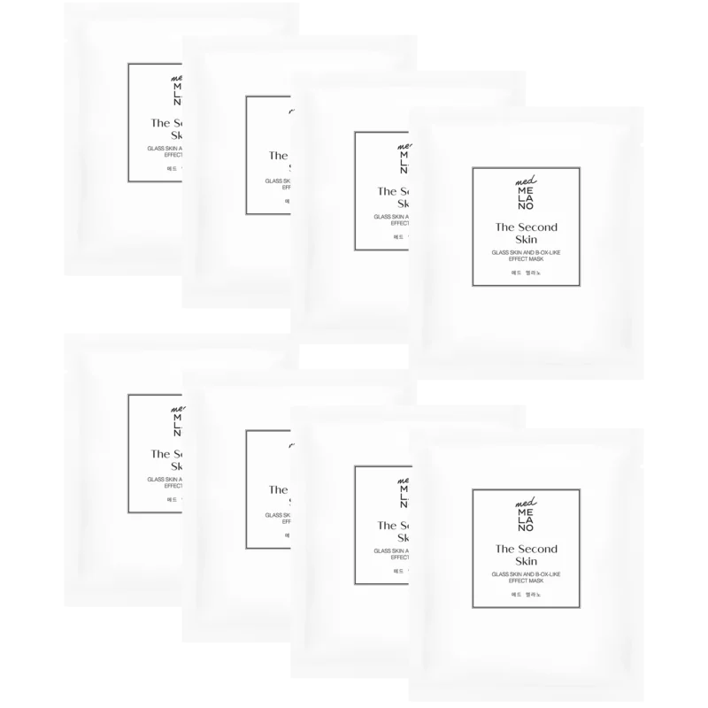 MedMelano The Second Skin Glass Skin And B-OX-Like Effect Mask – Maska dająca efekt drugiej skóry 8 sztuk