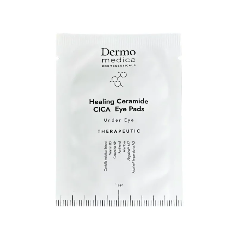 Dermomedica – Healing Ceramide CICA Eye Pads / Under Eye Luksusowe nanocelulozowe płatki terapeutyczne na okolice oczu o działaniu gojącym i przeciwstarzeniowym