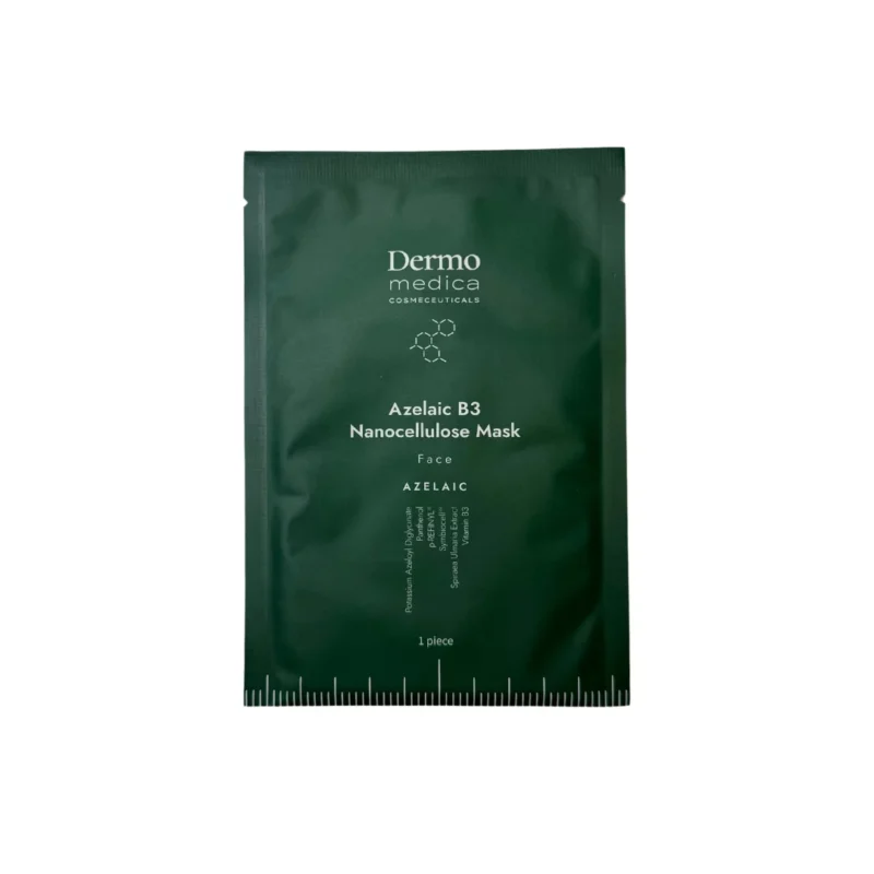 Dermomedica – Azelaic B3 Nanocellulose Mask Maska terapeutyczna o działaniu przeciwzapalnym i rozjaśniającym
