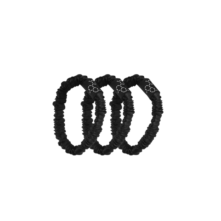 Dermomedica – Sleek Silk 100% jedwabne gumki do włosów 3 sztuki