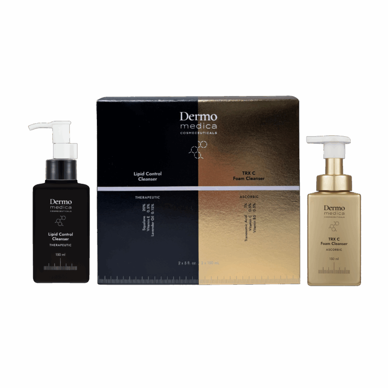 Dermomedica  – Zestaw Lipid Control Cleanser 150 ml + TRX C Foam Cleanser150 ml