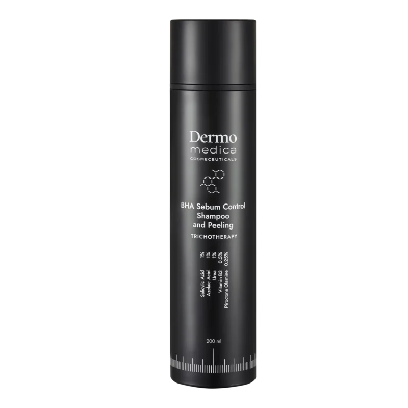 Dermomedica – TRICHOTHERAPY BHA SEBUM CONTROL SHAMPOO AND PEELING – Trychologiczny szampon i peeling oczyszczający do skóry z nadprodukcją sebum, 200ml